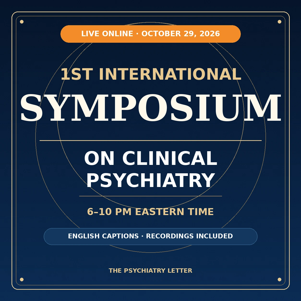 1st International Symposium on Clinical Psychiatry